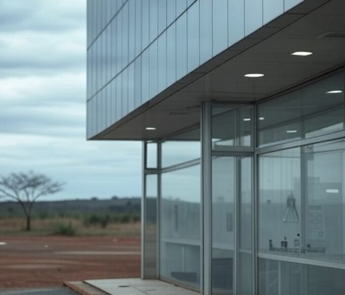 Clínica de estética em Brasília com equipamentos médicos desorganizados, representando riscos à saúde na regulamentação da enfermagem estética no DF.