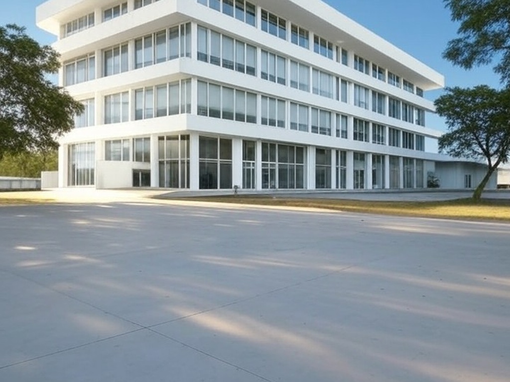 Edifício da Caesb em Brasília com documentos espalhados, representando falhas em resultados de concurso público.