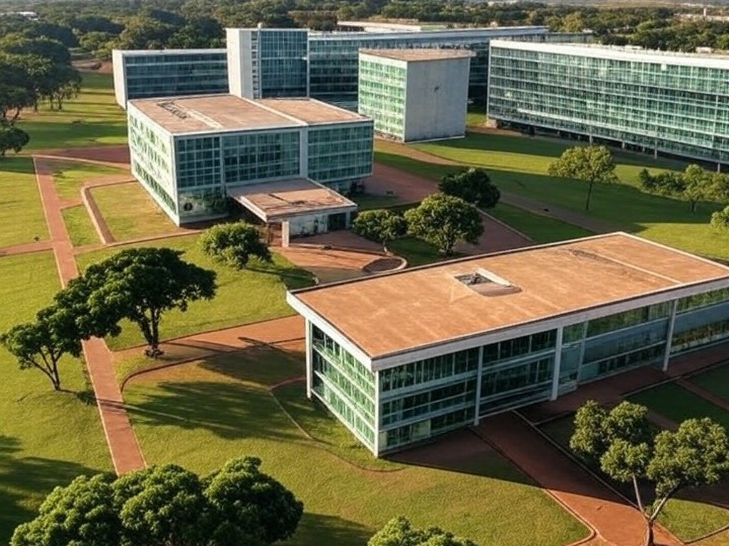 Campus universitário em Brasília representando bolsas integrais de graduação no UDF oferecidas pelo GDF.