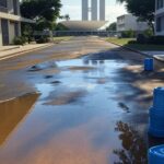 Área residencial limpa em Brasília, simbolizando queda nos casos de dengue no Distrito Federal.