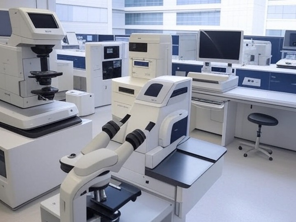 Laboratório moderno de anatomia patológica no Hospital de Base, com equipamentos para modernização lançada pelo IgesDF.