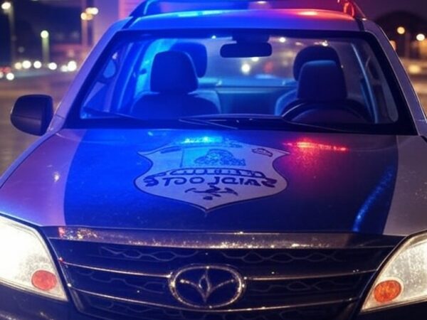 Viatura da PMDF em rua do Itapoã Parque com drogas apreendidas, operação contra tráfico no Distrito Federal.