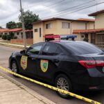 Viatura da Polícia Civil em rua de Sobradinho II, DF, relacionada a prisão por homicídio.