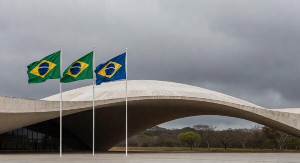 Edifício da Câmara Legislativa do Distrito Federal em Brasília sob céu nublado, representando concessão controversa de título a jurista.