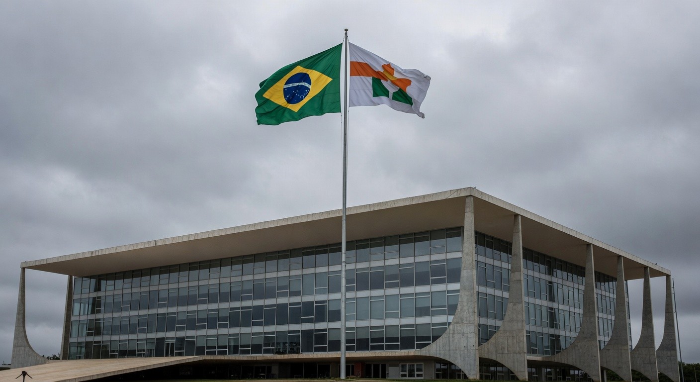 Edifício da Câmara Legislativa do DF em Brasília com bandeiras, representando homenagem controversa a ministro do TST em meio a críticas por desvio de recursos públicos.