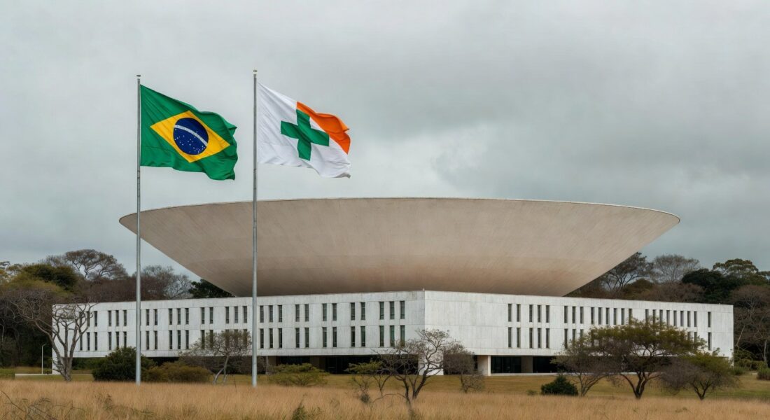 Edifício da CLDF em Brasília durante debate sobre capitalização de R$ 6,6 bi para evitar falência do BRB.