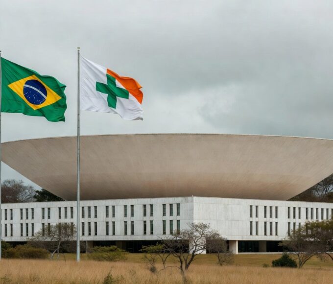 Edifício da CLDF em Brasília durante debate sobre capitalização de R$ 6,6 bi para evitar falência do BRB.