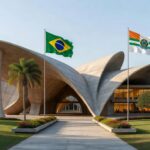 Sala de aula vazia em escola de Brasília destacando predominância feminina na educação do DF no Dia da Mulher.