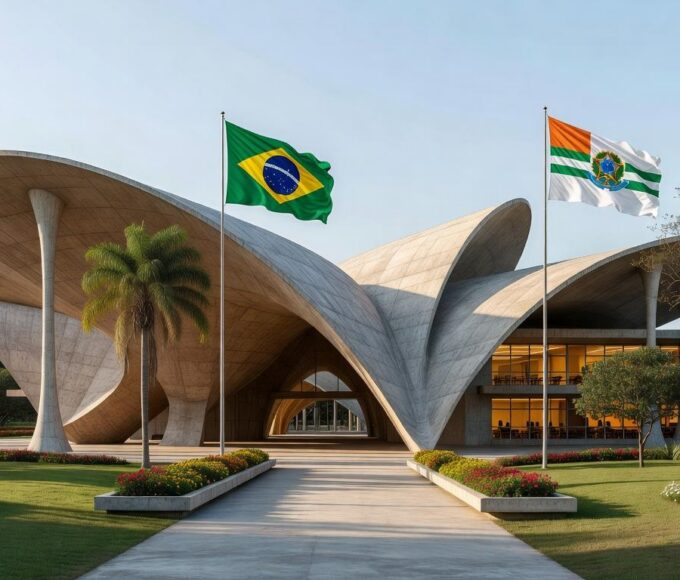Sala de aula vazia em escola de Brasília destacando predominância feminina na educação do DF no Dia da Mulher.