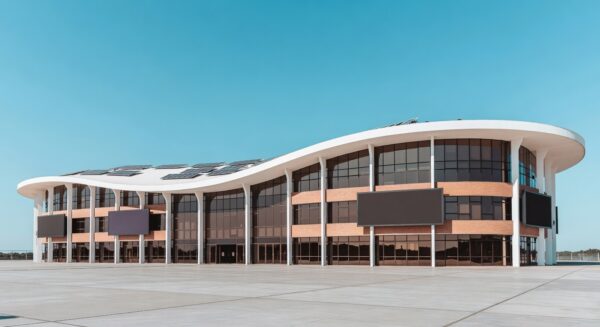 Prédio universitário moderno em Brasília representando convênio para mestrado em inovação e IA no DF.