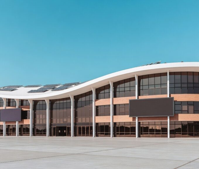 Prédio universitário moderno em Brasília representando convênio para mestrado em inovação e IA no DF.