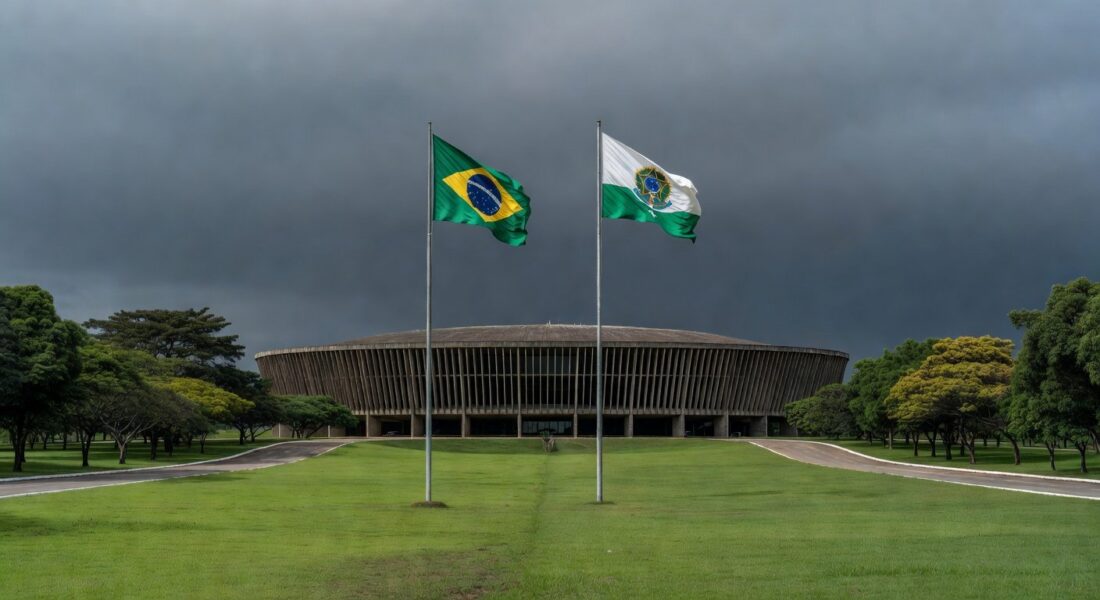Edifício da CLDF em Brasília sob céu nublado, representando crises e críticas em concessão de título honorário a médico.