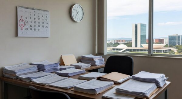 Edifício do BRB em Brasília, representando perda de prazo para balanço de 2025 sem prorrogação do BC e risco de sanções.