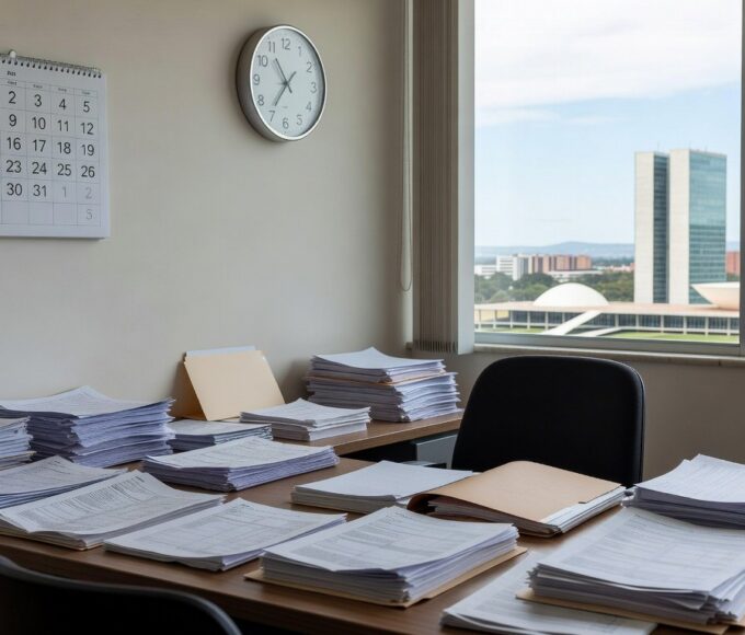 Edifício do BRB em Brasília, representando perda de prazo para balanço de 2025 sem prorrogação do BC e risco de sanções.
