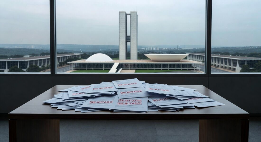 Edifício da Câmara Legislativa do DF com relógio parado, simbolizando lei tardia para reinserção de idosos no mercado de trabalho.