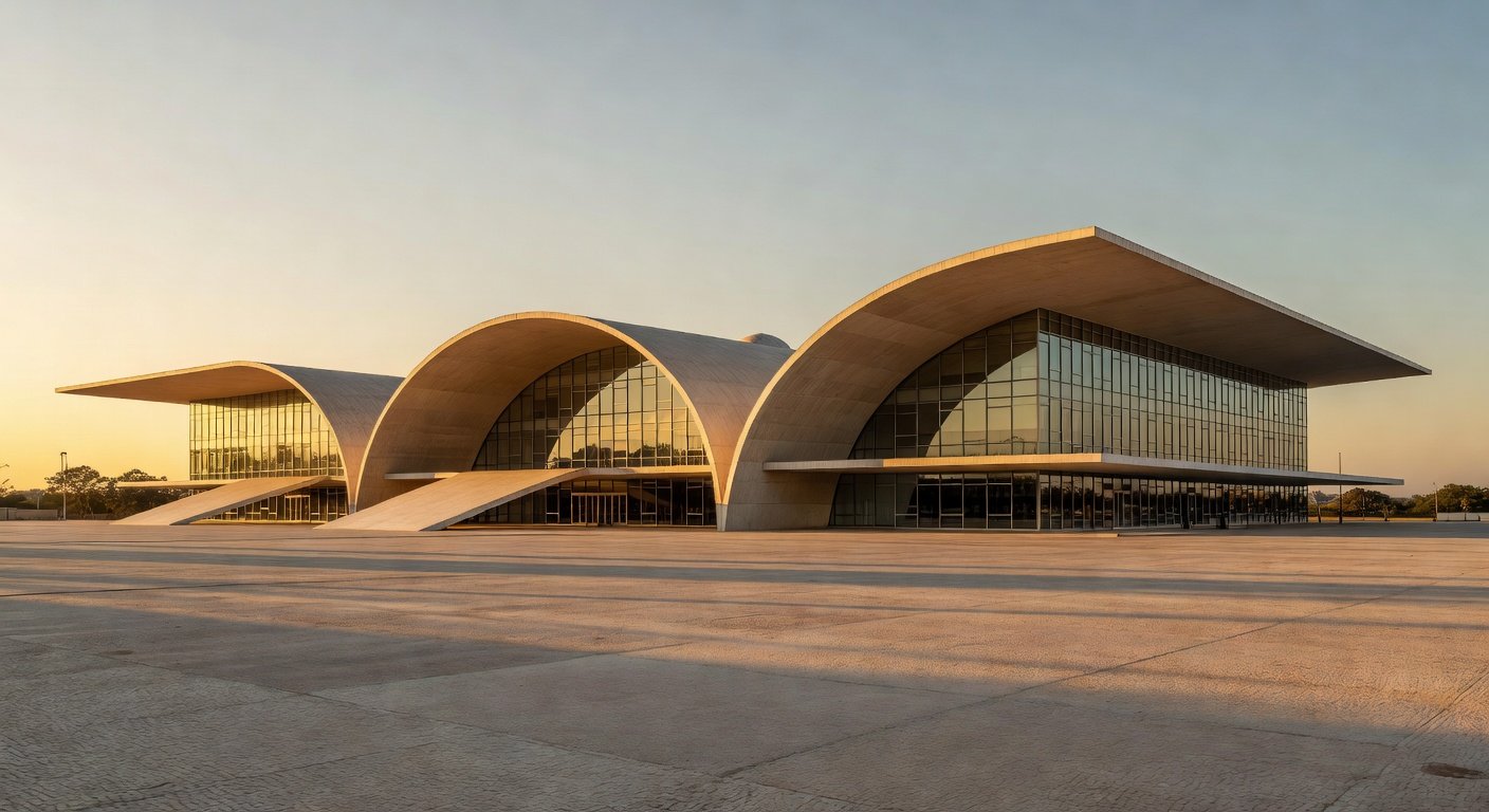 Vista de Brasília com Congresso Nacional, representando ranking de eventos ICCA 2025