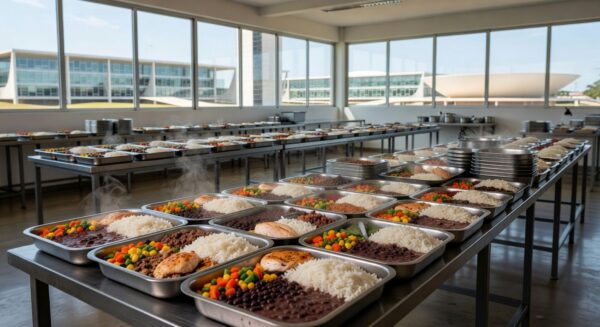 Restaurante comunitário do GDF servindo refeições no Distrito Federal