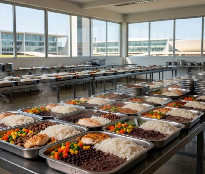 Restaurante comunitário do GDF servindo refeições no Distrito Federal