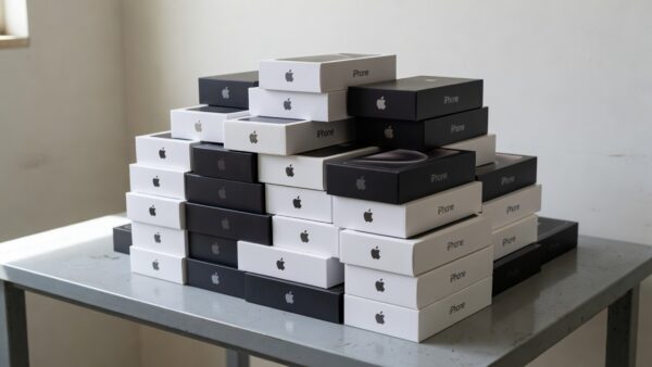 Apreensão de iPhones pela PM-DF no Gama com viatura policial e aparelhos