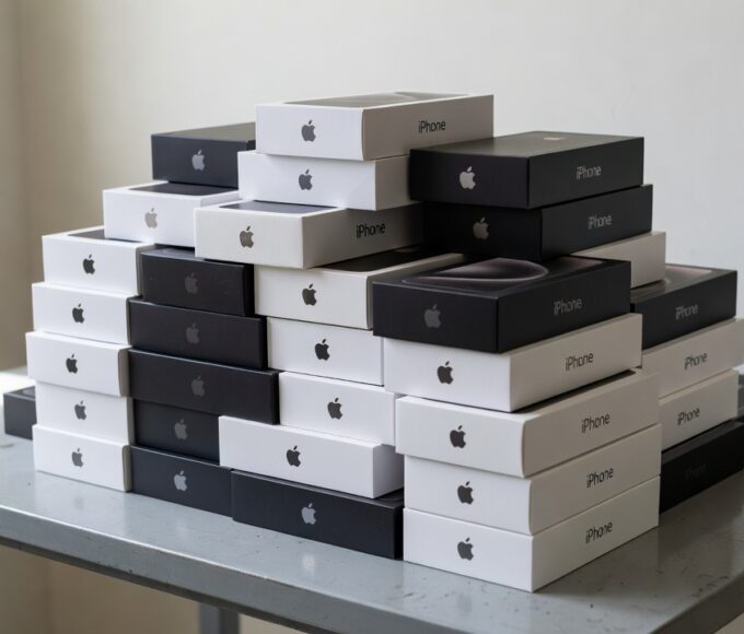 Apreensão de iPhones pela PM-DF no Gama com viatura policial e aparelhos