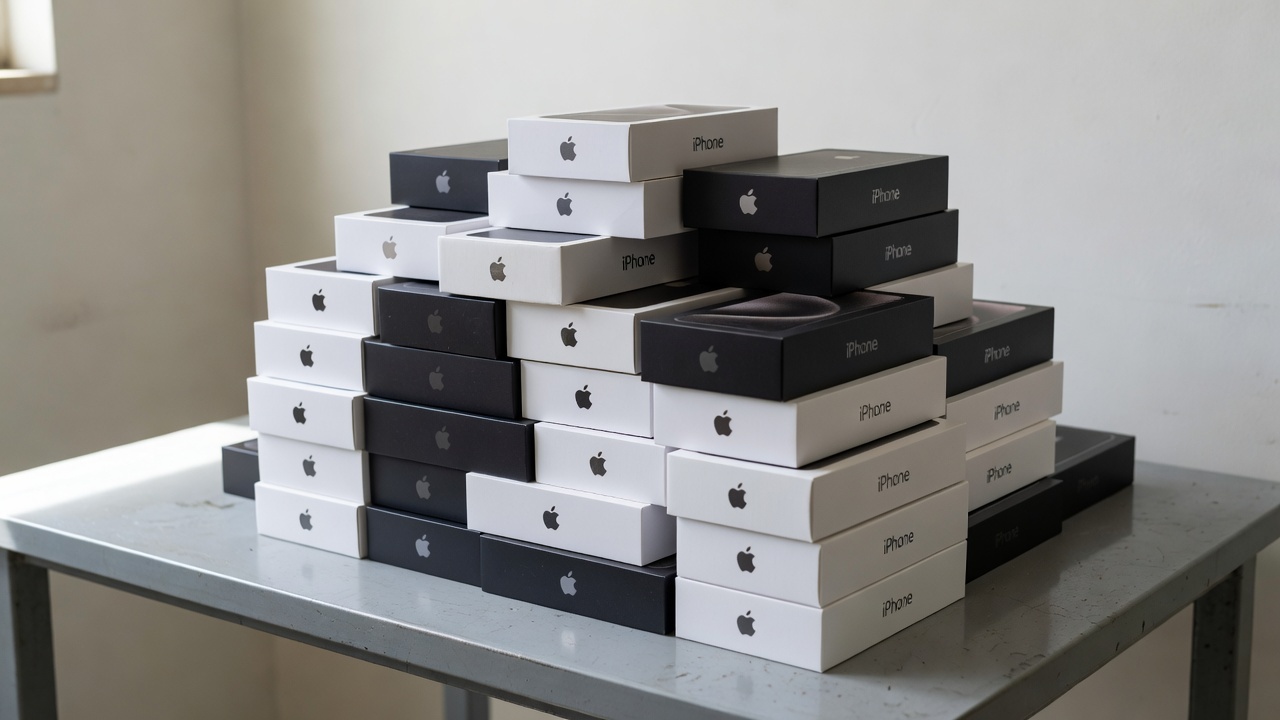 Apreensão de iPhones pela PM-DF no Gama com viatura policial e aparelhos