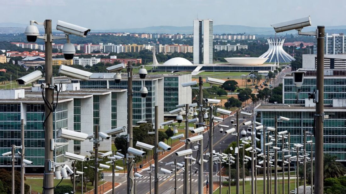 Câmeras de IA da Plataforma DF 360º no Setor de Diversões Sul em Brasília