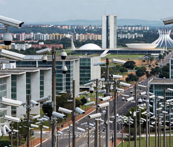 Câmeras de IA da Plataforma DF 360º no Setor de Diversões Sul em Brasília