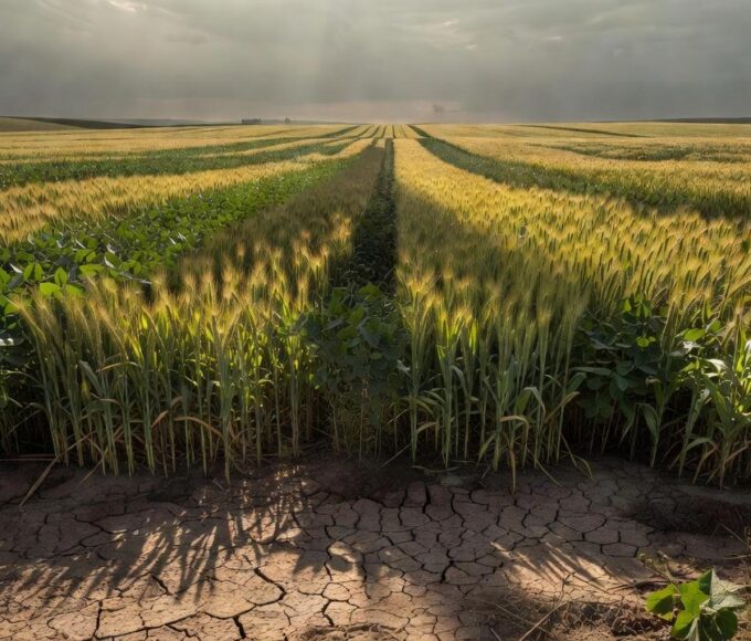 Lavoura de soja no agronegócio do DF em meio à crise fiscal