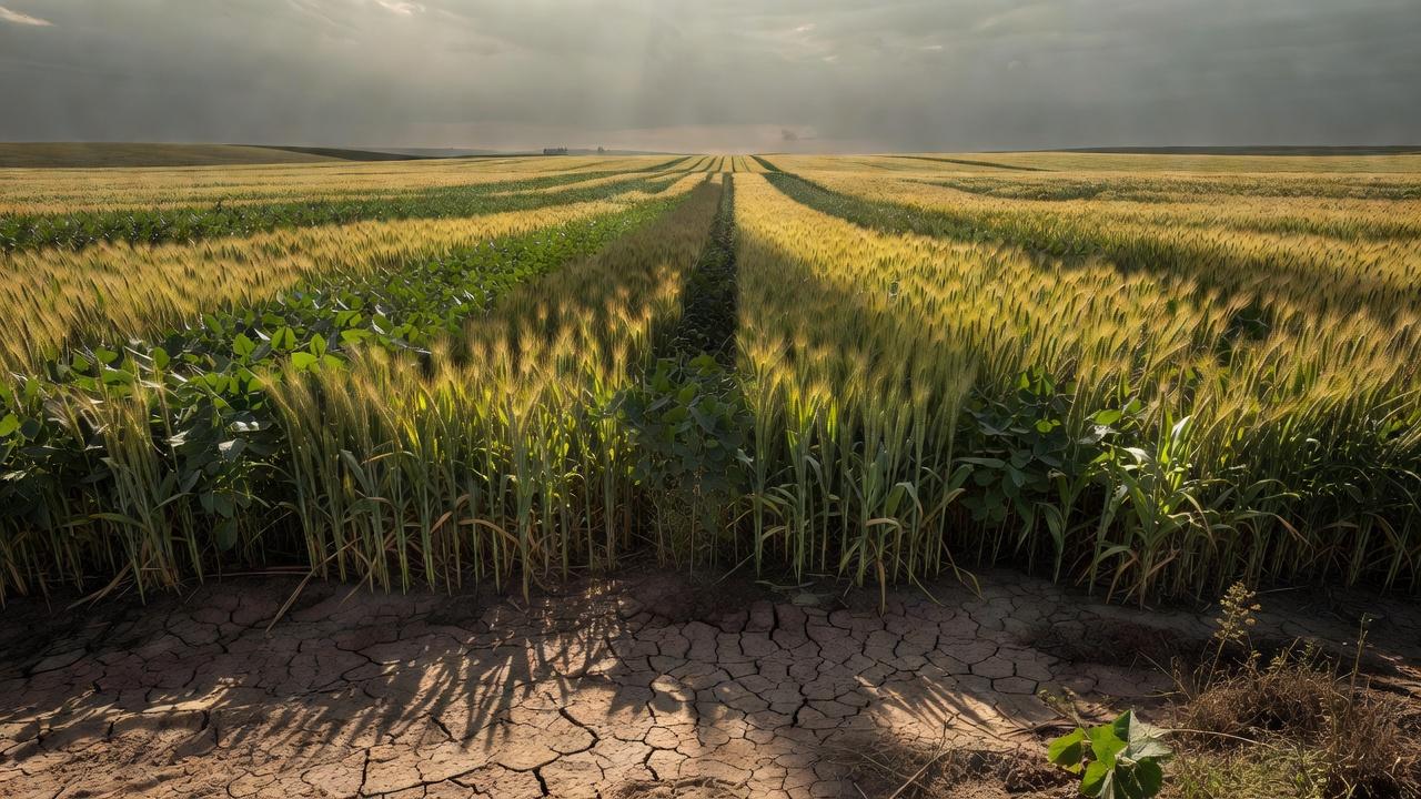 Lavoura de soja no agronegócio do DF em meio à crise fiscal