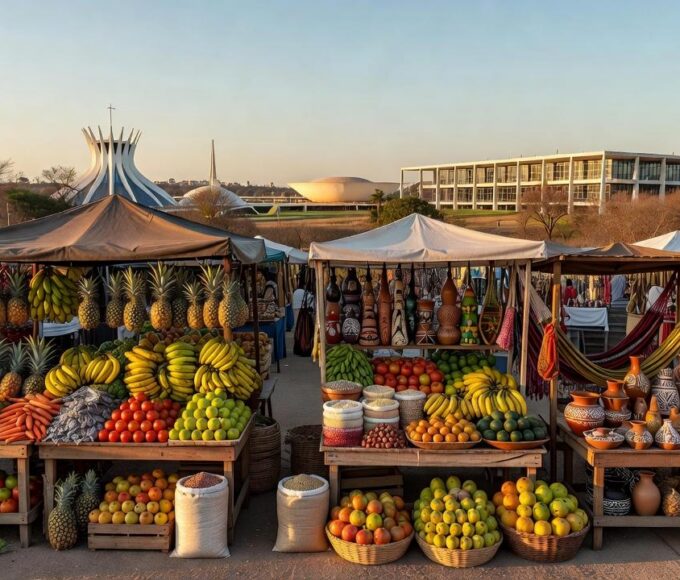 Feira do Trabalho e do Campo no DF com exposições agrícolas e barracas