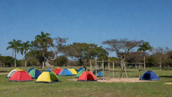 Colônia de férias TJDFT para filhos de presos em área recreativa de Brasília