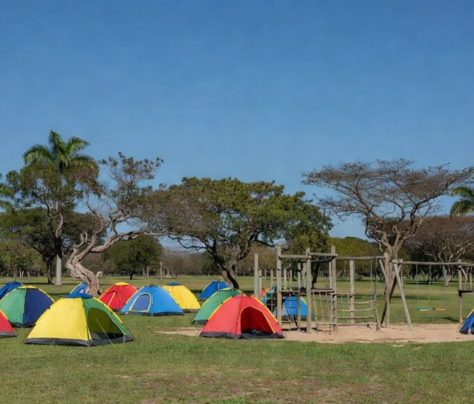 Colônia de férias TJDFT para filhos de presos em área recreativa de Brasília