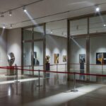 Sala de exposição vazia na Câmara dos Deputados em Brasília