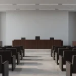 Interior da sala de julgamentos do TJDFT em Brasília