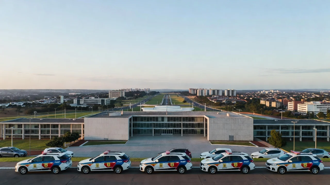 Viaturas de forças de segurança integradas no Distrito Federal