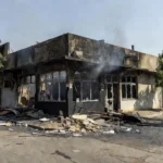 Área rural de Planaltina com vegetação queimada após incêndio