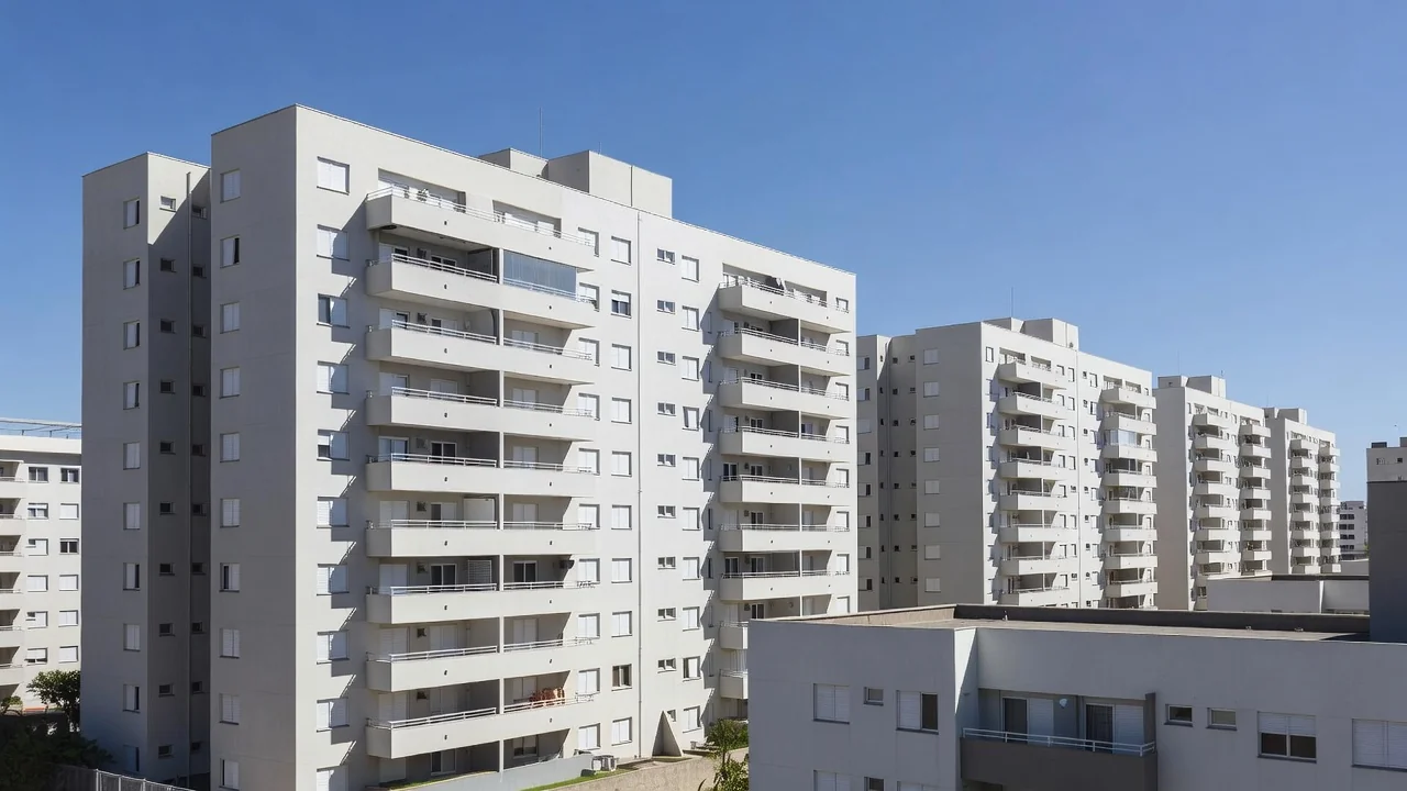 Edifícios residenciais em Brasília sobre inadimplência de aluguel no DF