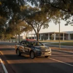 Viatura da Polícia Civil em rua de Brasília no DF