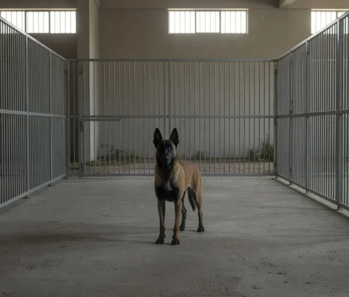 Cão próximo ao Senado Federal em Brasília