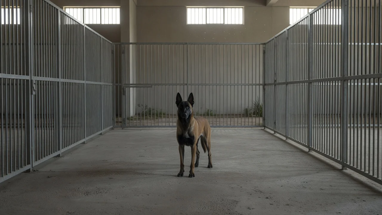 Cão próximo ao Senado Federal em Brasília