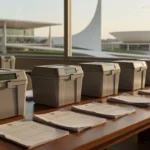 Fachada do edifício da Procuradoria-Geral do DF em Brasília
