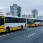 Ônibus do transporte público em Brasília, DF, simbolizando ampliação do sistema.