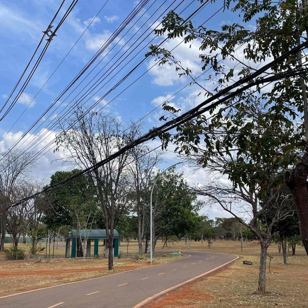 Fios soltos em Brasília geram risco de acidentes em várias regiões do DF