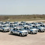 Frota de novas viaturas da PMDF em solenidade em Brasília