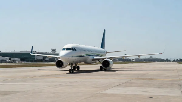 Avião em aeroporto brasileiro representando luto na aviação civil