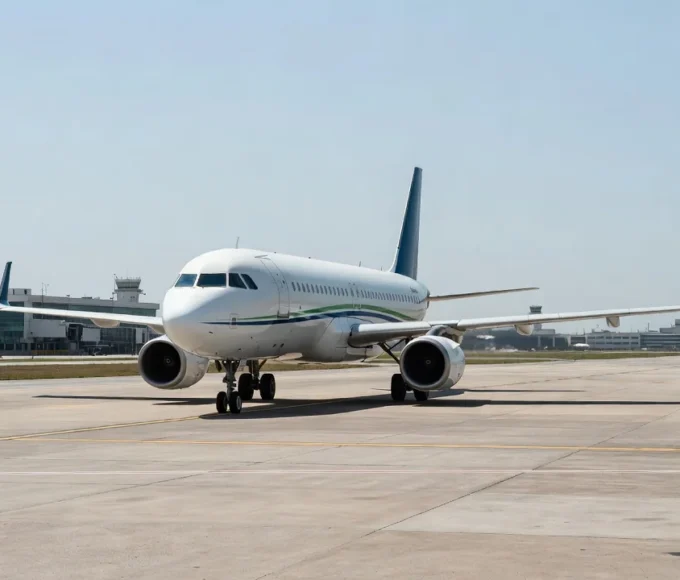 Avião em aeroporto brasileiro representando luto na aviação civil