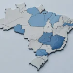 Mapa do Brasil destacando estados com lei seca nas eleições de 2026